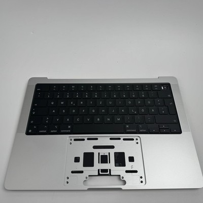 Macbook Pro 14'' A2442 2021 Topcase Tastatur Akku QWERTZ Silber