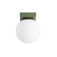 Deckenleuchte Glas Stahl OlivgrüN Blendarm Satiniert G9 B:12 Cm Deckenlampe Flur