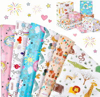 Bblike Geschenkpapier 5 BläTter Geschenkpapier Geburtstag 70 * 50 Cm Gefaltetes