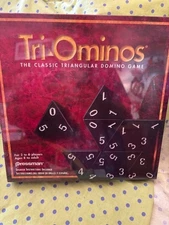 Tri-Ominos: The Classic Triangular Domino Game Pressman 1997 New Free Shipping