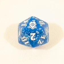MTG d20 NOT Spindown 20-sided die dice Commander Legends Baldur's Gate Blue