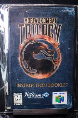 NO GAME- Mortal Kombat Trilogy Nintendo 64 N64 Instruction Manual Booklet Only