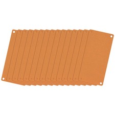 80x40x0.3mm Aluminium Blank Tags Engraving Blanks with 4 Hole, 15Pcs Copper 