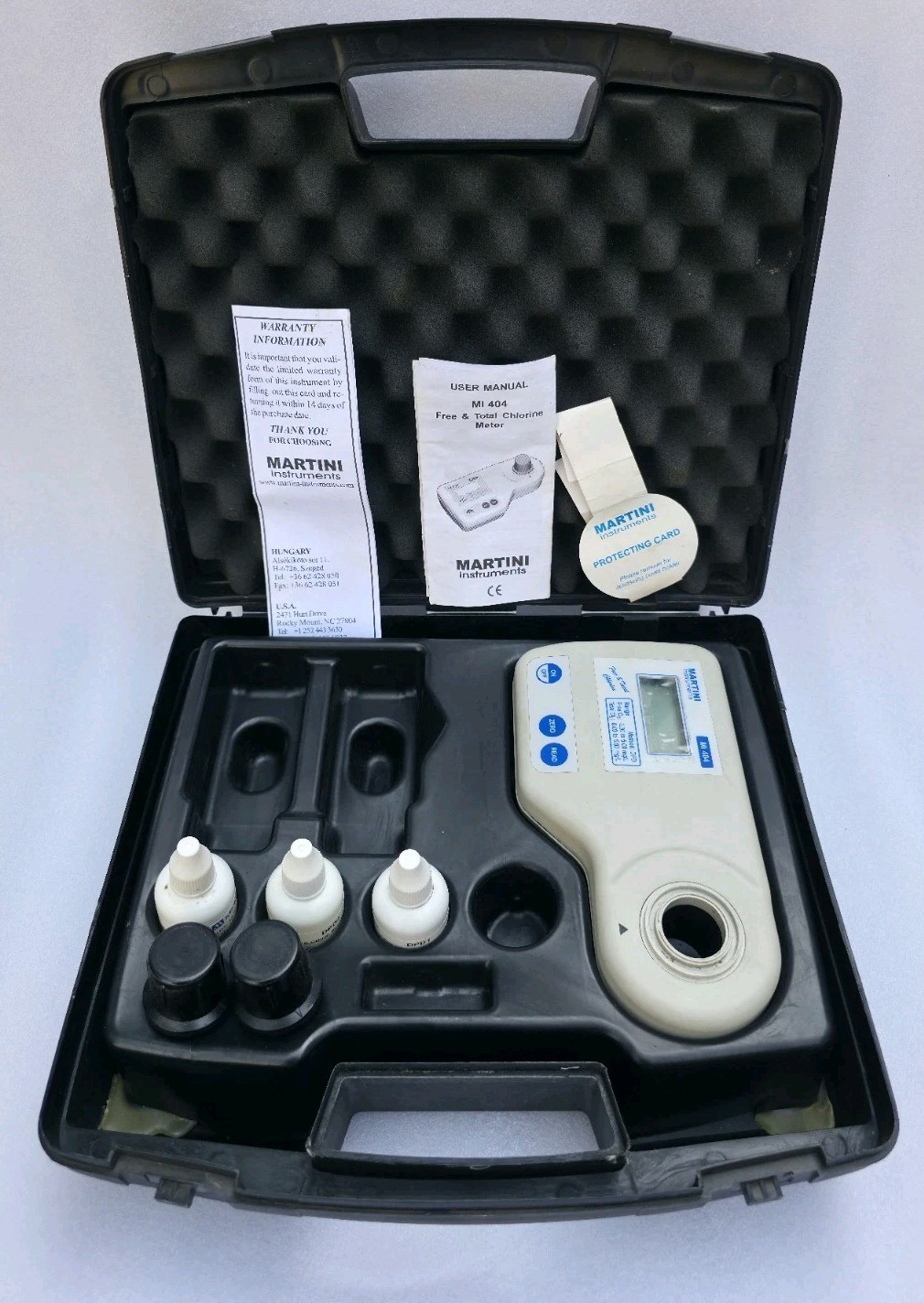 MARTINI INSTRUMENTS MI404 MEDIDOR DE CLORO TOTAL RESIDUAL DIGITAL MARTINI...