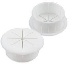 2Pcs Flexible Desk Grommet, 2 Inch Cable Cord Hole Plug Wire Hole Cover for Des