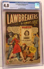 LAWBREAKERS ALWAYS LOSE #1 (1948) CGC 4.0, Pre-Code Crime, Harvey Kurtzman