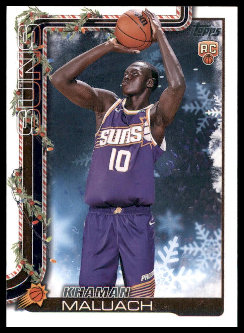 2025-26 Topps Holiday #H170 Khaman Maluach Glitter Holiday