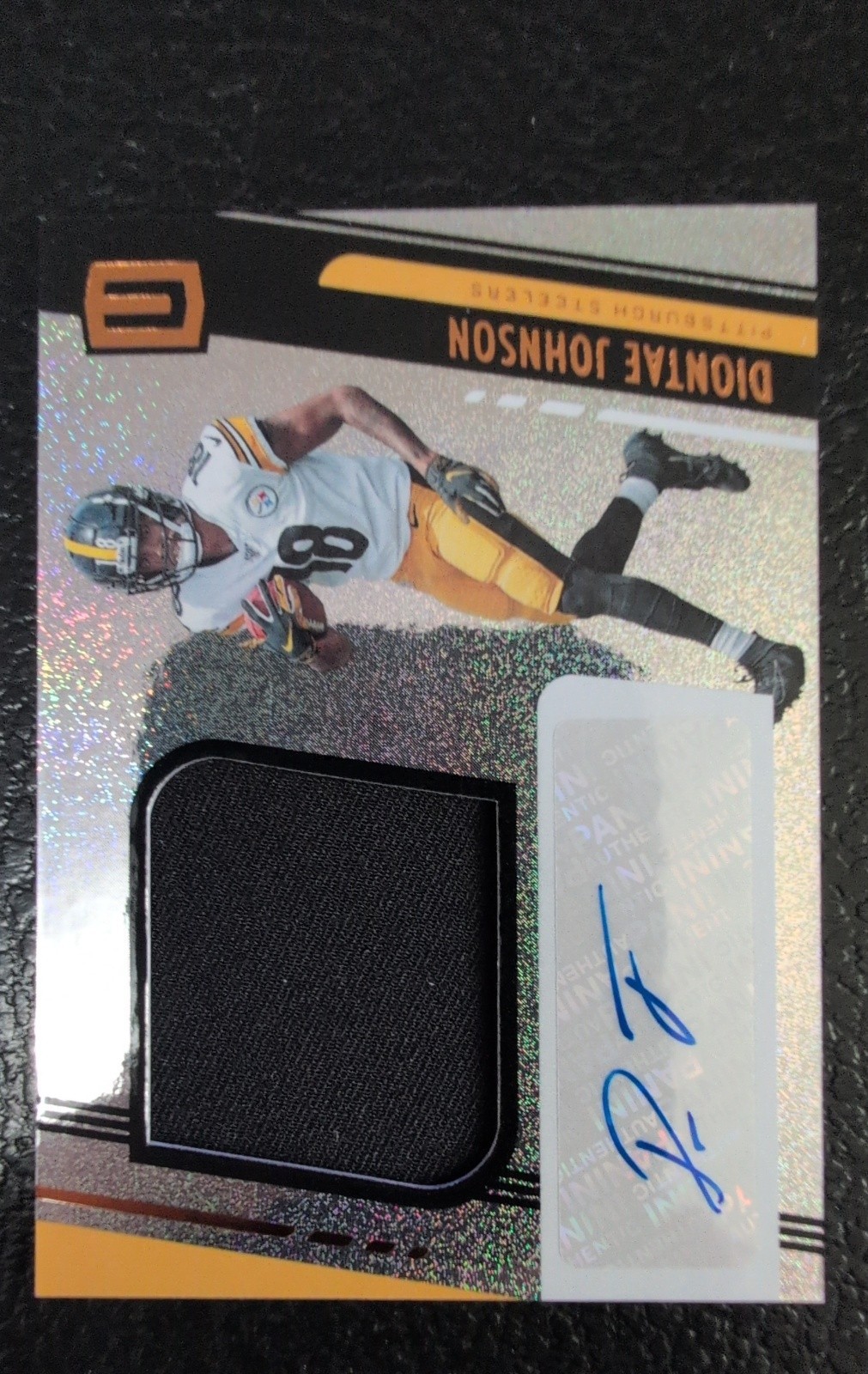 2019 Panini Unparalleled Rookie Jersey Autographs Diontae Johnson #323 MEM RC