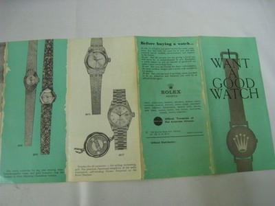 ロレックス　カタログ1964 Vintage Rolex Catalog 1964 1965 Good Condition From Japan | eBay