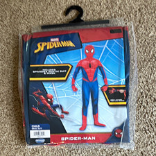 Jazwares Marvel Spider-Man Costume Complete Outfit Mask Small 6/7 Spandex