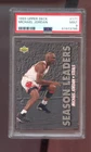 1993-94 Upper Deck #171 Michael Jordan PSA 9 Graded Card Season Leaders Steals