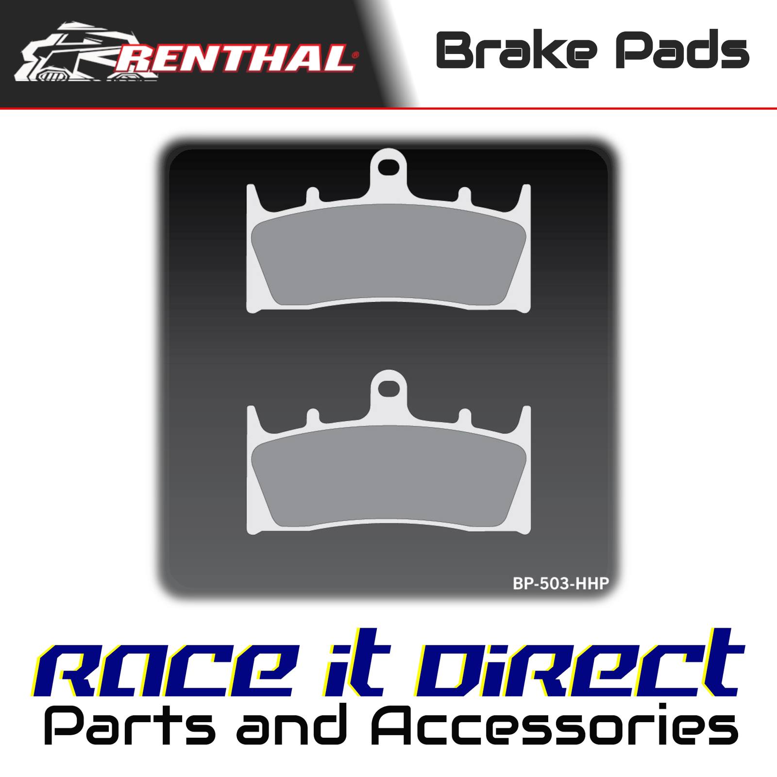 Front Brake Pads for KAWASAKI ZR 1100 (ZRX 1100) 1997-2000 HHP Renthal