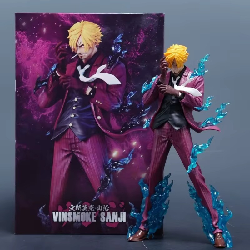 Sanji One Piece Action Figure Vinsmoke Figura Statua PVC Diable Jambe Anime