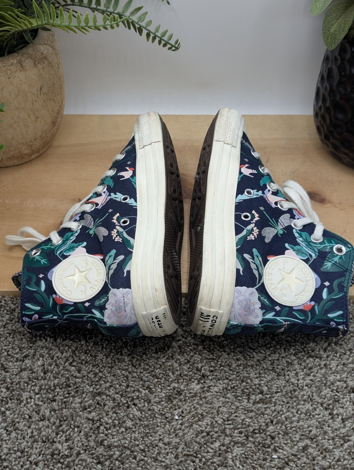 Converse CTAS High Mushroom And Flowers Women's Size 7 Shoes  Casual Comfort thumbnail 6