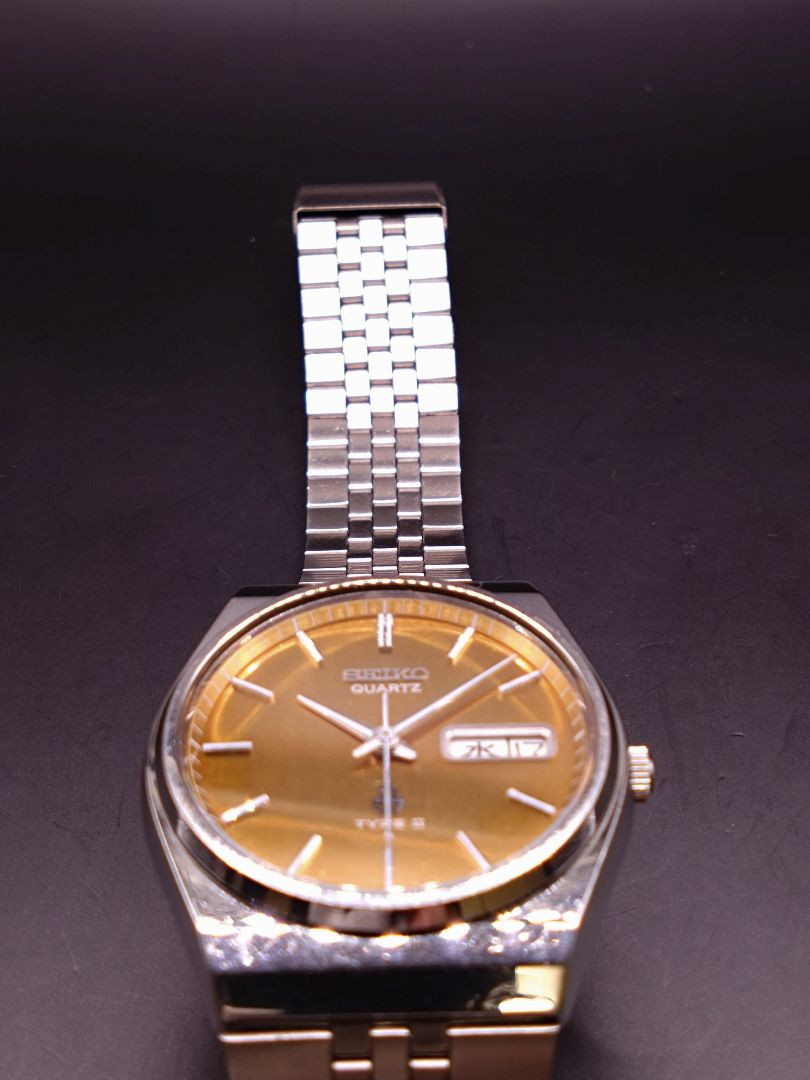 Seiko Type Ii 7546-700C Analog Quartz Men Rare! Extremely