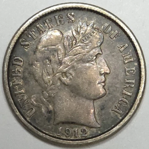 1912-D Barber Dime- Higher Grade (Lot#2)