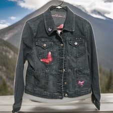 Arizona Jean Co. Girls Extra Large Embroidered Jean Jacket XL