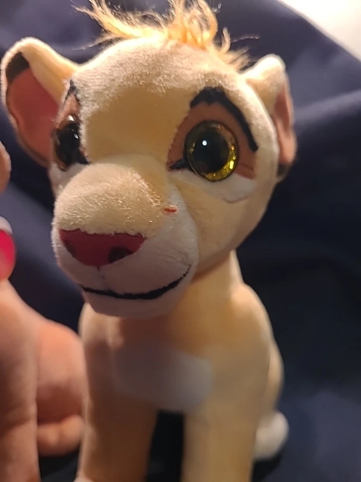 Walt Disney Simba & Nala El Rey León TY Brillo Gorro Bebés Set- 7"" Foto 3 de 4