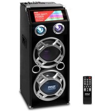 Pyle 500W Bluetooth 2-Way PA Speaker System w/Portability  SD Card PSUFM1035A