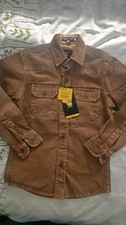 Boys G Star Raw Brown Denim Jacket Size 7-8 Years Brand New with Tags