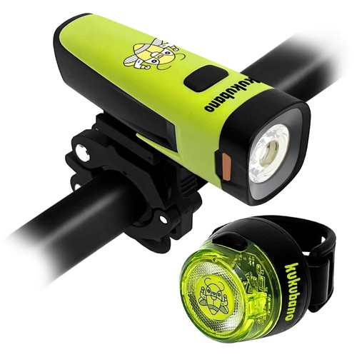 LED Bike Light Set USB Rechargeable Waterproof Front Rear Taillight E-Bike