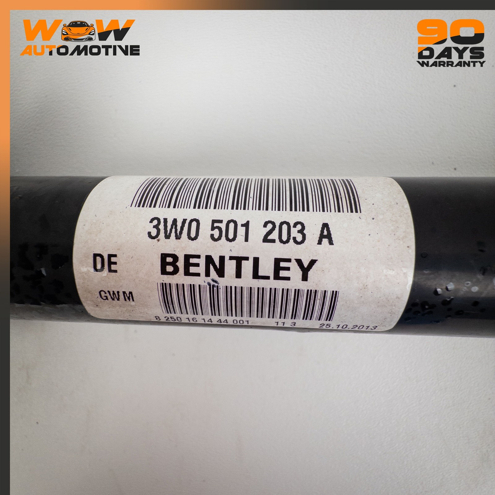 12-18 BENTLEY CONTINENTAL GT REAR RIGHT PASSENGER SIDE CV AXLE DRIVE SHAFT OEM