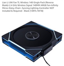 Lian Li UNI Fan TL - Wireless 140 - Single Pack Reverse Blade - 2.4 GHz
