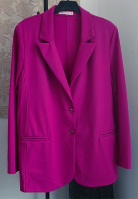 Studio Anneloes Blazer M Pink Himbeer Elegant Stretch Top Zustand