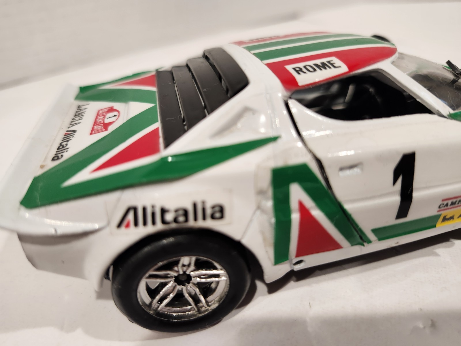 Lancia Stratos Rally  Monte Carlo 1977  Alitalia Number 1 1/43 Die Cast Model