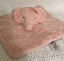 Parents Choice Lovey Pink Elephant Security Blanket Plush Baby Toy Satin Flower