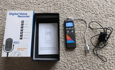 Tragbarer digitaler Diktiergerät 8GB Sound Audio Diktiergerät LCD Recorder MP3 Z
