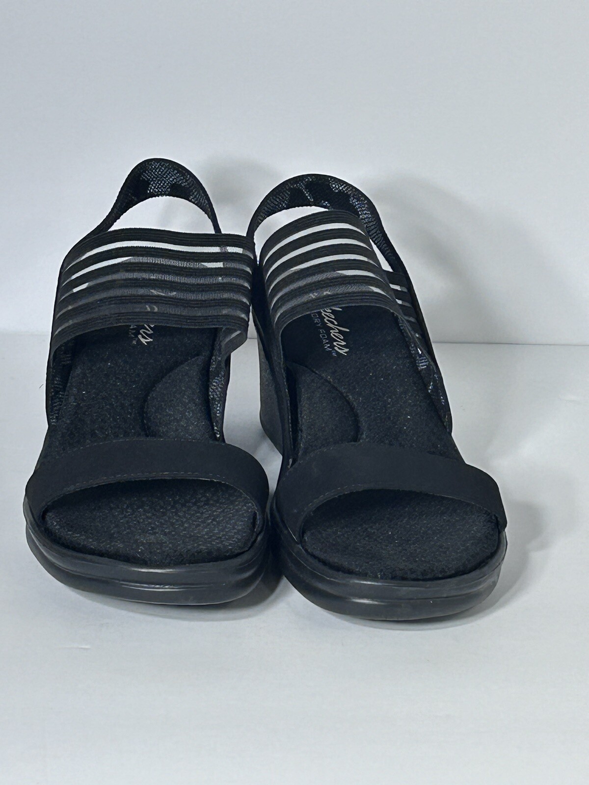 Womens Skechers Cali Rumblers Woman's Strappy wedge heel