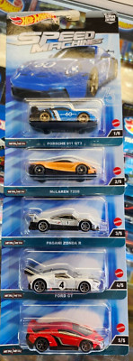 2023 Hot Wheels Car Culture Speed Machines Set of 5 w/Lamborghini Veneno w/RR