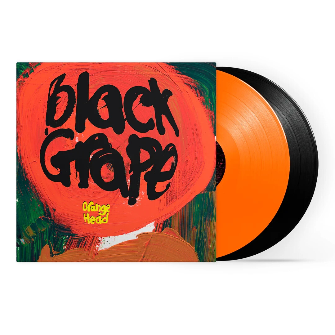 Black Grape Orange Head Double Vinyl LP Colored Orange And Black New