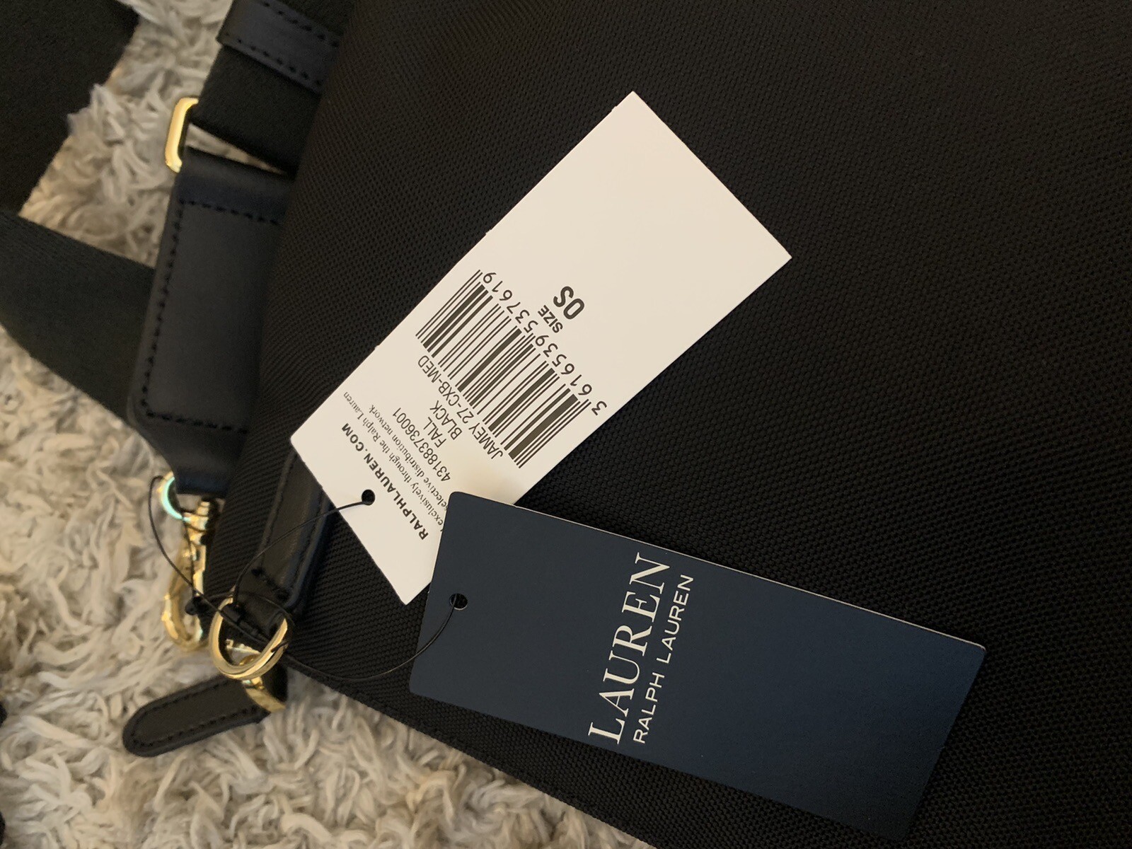 BNWT Black Lauren By Ralph Lauren Handbag eBay