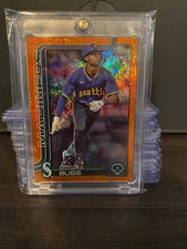 2025 Topps Series 1 Ryan Bliss Orange Holo Foil RC 9/25 Mariners