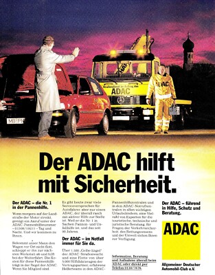 3w23962/ Alte Reklame aus 1993   ADAC