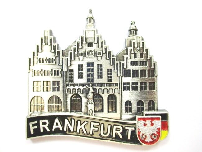 Frankfurt Römer magnet metal, souvenir Germany, Germany, new