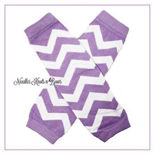 Purple Chevron Leg Warmers, Arm Warmers, Footless, Free Shipping