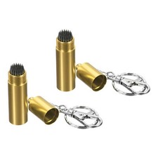 2Pcs Snooker Billiard Pool Cue Tip Stick Shaper Cue Care Accessory Gold Tone