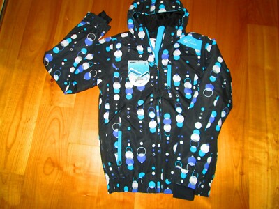 BRUNOTTI HIPERTEX SKI/SNOWBOARDJACKE 176 KAPUZE SCHWARZ