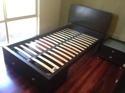 Dark Brown Timber King Single Bed Beds Gumtree Australia Rockingham Area Rockingham 1254883085