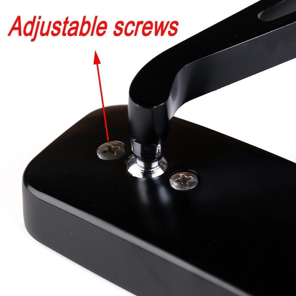 Черные прямоугольные мотоциклетные зеркала для Honda Rebel 250 CMX250C 300 CMX300 CMX500 - Изображение 4 из 4