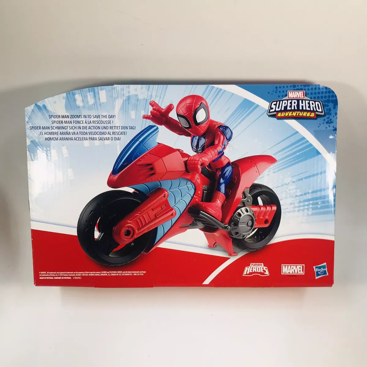 Marvel Comics Super Hero Adventures Spider Man Swingin' Speeder Moto  Motorcycle