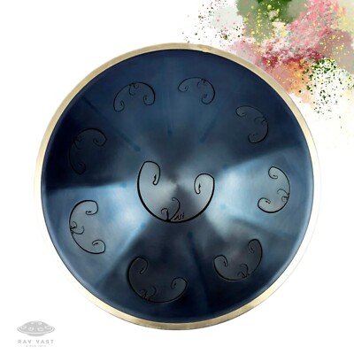 RAV Vast D Celtic minor Indigo Steel Tongue Drum Handpan