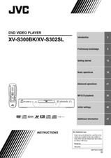 JVC XV-S300BK XV-S302SL DVD Player Owners Instruction Manual Reprint