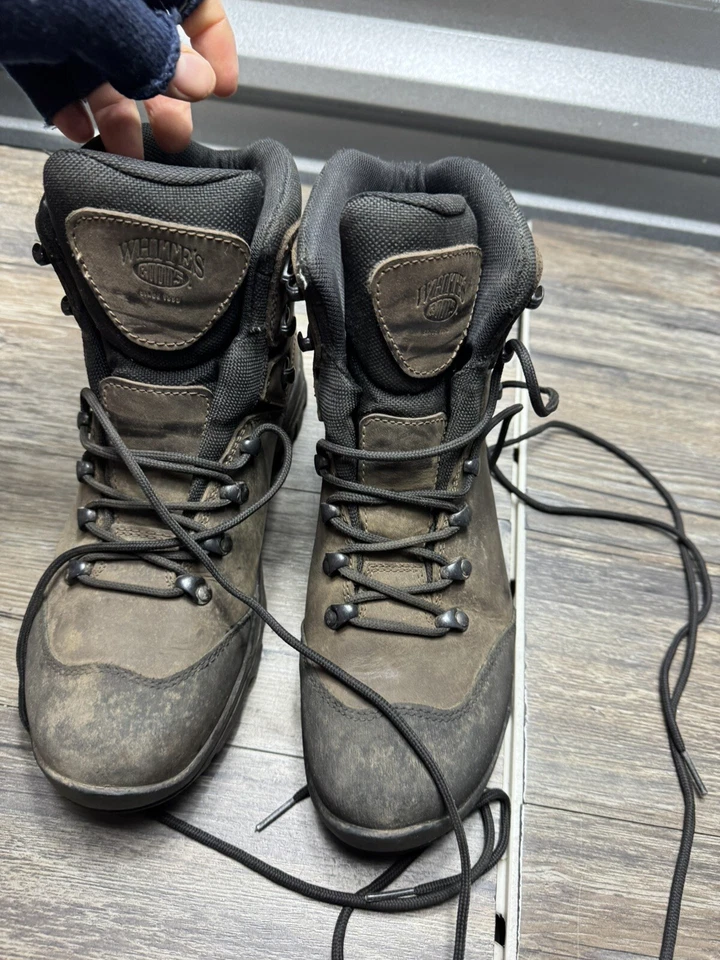 Bota Blanca Payette para Hombre; Bota de Trabajo con Cordones - Puntera Redonda - ¡Defecto 9.5! Foto 2 de 4