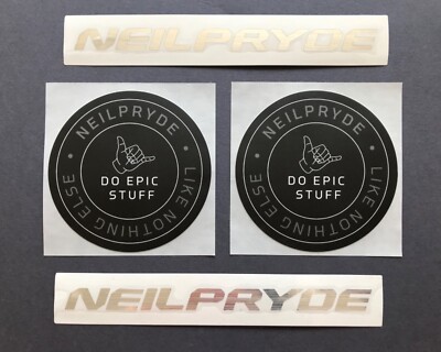 NEILPRYDE Aufkleber für Wohnmobil NEILPRYDE Windsurfen Stickerset für Camper