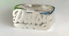 Personalized Name Ring in Sterling Silver with Any name