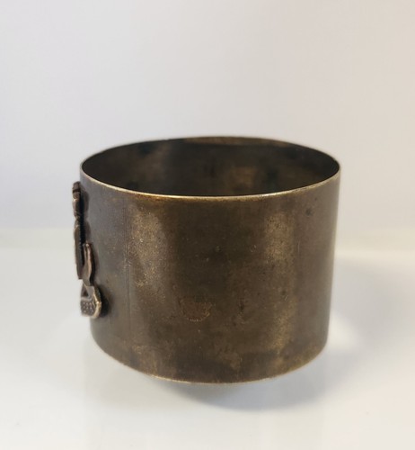 Antique French CHATEAU THIERRY Brass Napkin Ring Holder WW1 Era - Picture 6 of 10